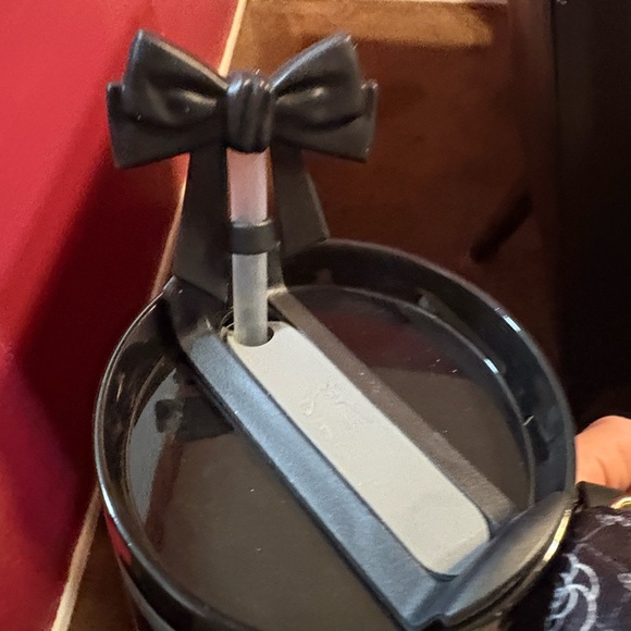 Stanley Black Tumbler with Rose-Gold Hello Kitty Accents - Picture 9 of 10